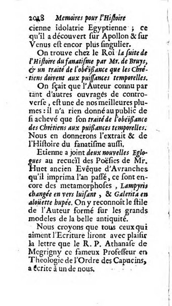 Mémoires pour l'histoire des sciences & des beaux-arts recüeillies par l'ordre de Son Altesse Serenissime Monseigneur Prince souverain de Dombes