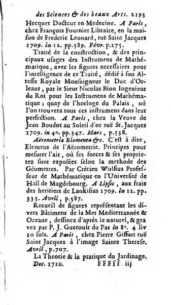 Mémoires pour l'histoire des sciences & des beaux-arts recüeillies par l'ordre de Son Altesse Serenissime Monseigneur Prince souverain de Dombes