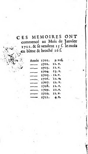 Mémoires pour l'histoire des sciences & des beaux-arts recüeillies par l'ordre de Son Altesse Serenissime Monseigneur Prince souverain de Dombes