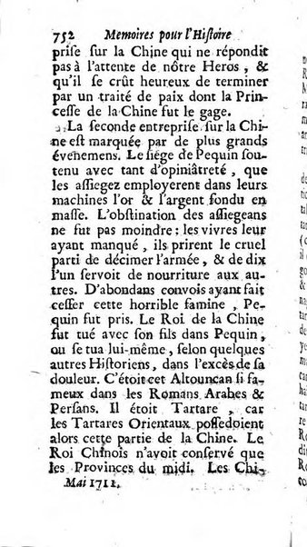 Mémoires pour l'histoire des sciences & des beaux-arts recüeillies par l'ordre de Son Altesse Serenissime Monseigneur Prince souverain de Dombes