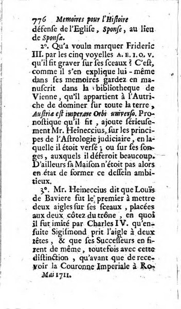 Mémoires pour l'histoire des sciences & des beaux-arts recüeillies par l'ordre de Son Altesse Serenissime Monseigneur Prince souverain de Dombes