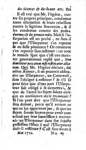 Mémoires pour l'histoire des sciences & des beaux-arts recüeillies par l'ordre de Son Altesse Serenissime Monseigneur Prince souverain de Dombes