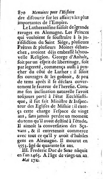 Mémoires pour l'histoire des sciences & des beaux-arts recüeillies par l'ordre de Son Altesse Serenissime Monseigneur Prince souverain de Dombes