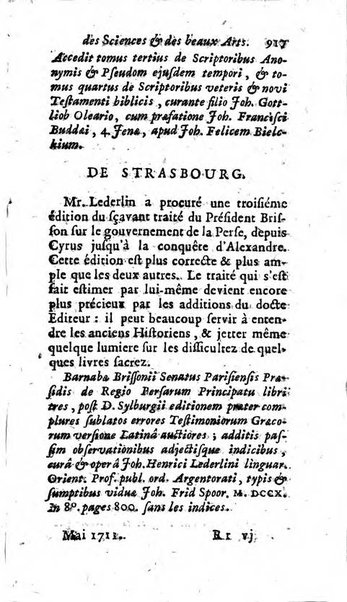 Mémoires pour l'histoire des sciences & des beaux-arts recüeillies par l'ordre de Son Altesse Serenissime Monseigneur Prince souverain de Dombes