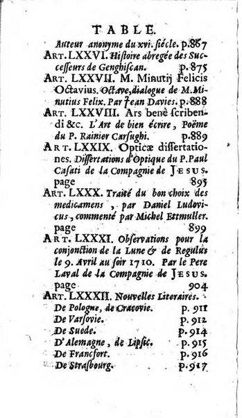 Mémoires pour l'histoire des sciences & des beaux-arts recüeillies par l'ordre de Son Altesse Serenissime Monseigneur Prince souverain de Dombes