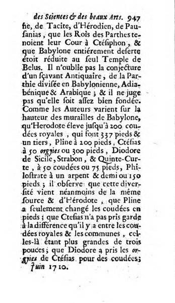 Mémoires pour l'histoire des sciences & des beaux-arts recüeillies par l'ordre de Son Altesse Serenissime Monseigneur Prince souverain de Dombes