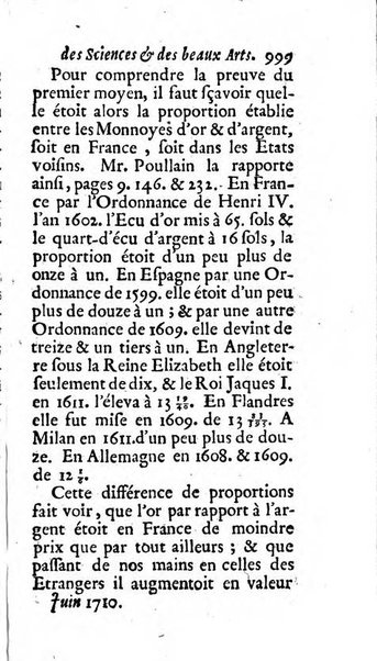 Mémoires pour l'histoire des sciences & des beaux-arts recüeillies par l'ordre de Son Altesse Serenissime Monseigneur Prince souverain de Dombes