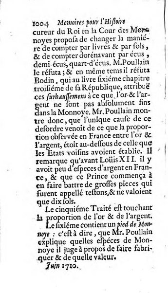 Mémoires pour l'histoire des sciences & des beaux-arts recüeillies par l'ordre de Son Altesse Serenissime Monseigneur Prince souverain de Dombes