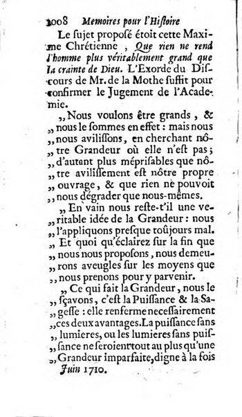 Mémoires pour l'histoire des sciences & des beaux-arts recüeillies par l'ordre de Son Altesse Serenissime Monseigneur Prince souverain de Dombes