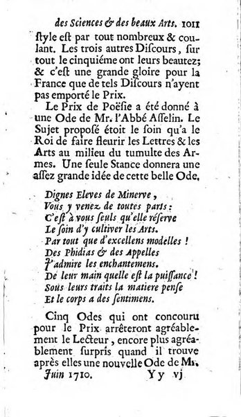 Mémoires pour l'histoire des sciences & des beaux-arts recüeillies par l'ordre de Son Altesse Serenissime Monseigneur Prince souverain de Dombes