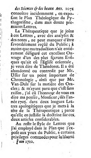 Mémoires pour l'histoire des sciences & des beaux-arts recüeillies par l'ordre de Son Altesse Serenissime Monseigneur Prince souverain de Dombes