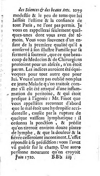 Mémoires pour l'histoire des sciences & des beaux-arts recüeillies par l'ordre de Son Altesse Serenissime Monseigneur Prince souverain de Dombes