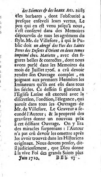 Mémoires pour l'histoire des sciences & des beaux-arts recüeillies par l'ordre de Son Altesse Serenissime Monseigneur Prince souverain de Dombes