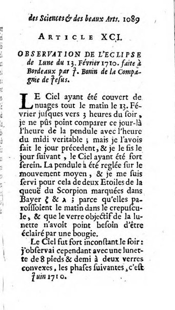 Mémoires pour l'histoire des sciences & des beaux-arts recüeillies par l'ordre de Son Altesse Serenissime Monseigneur Prince souverain de Dombes