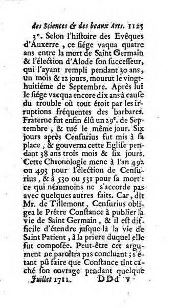 Mémoires pour l'histoire des sciences & des beaux-arts recüeillies par l'ordre de Son Altesse Serenissime Monseigneur Prince souverain de Dombes