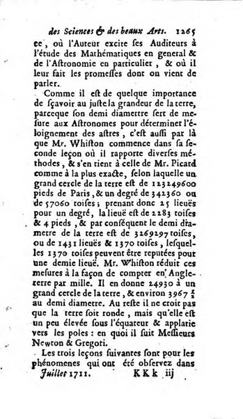 Mémoires pour l'histoire des sciences & des beaux-arts recüeillies par l'ordre de Son Altesse Serenissime Monseigneur Prince souverain de Dombes