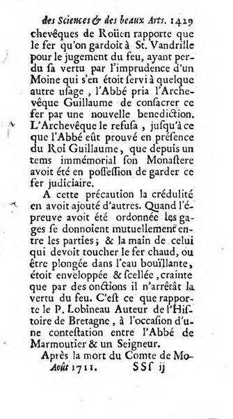 Mémoires pour l'histoire des sciences & des beaux-arts recüeillies par l'ordre de Son Altesse Serenissime Monseigneur Prince souverain de Dombes