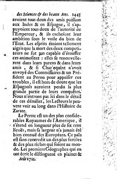 Mémoires pour l'histoire des sciences & des beaux-arts recüeillies par l'ordre de Son Altesse Serenissime Monseigneur Prince souverain de Dombes