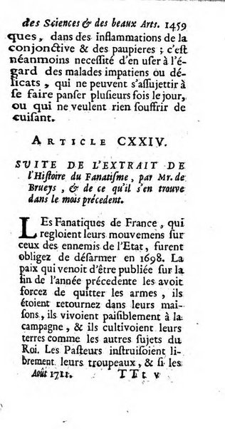 Mémoires pour l'histoire des sciences & des beaux-arts recüeillies par l'ordre de Son Altesse Serenissime Monseigneur Prince souverain de Dombes