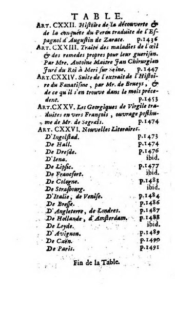 Mémoires pour l'histoire des sciences & des beaux-arts recüeillies par l'ordre de Son Altesse Serenissime Monseigneur Prince souverain de Dombes