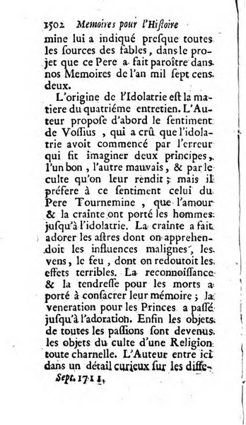 Mémoires pour l'histoire des sciences & des beaux-arts recüeillies par l'ordre de Son Altesse Serenissime Monseigneur Prince souverain de Dombes