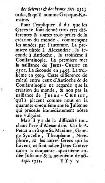 Mémoires pour l'histoire des sciences & des beaux-arts recüeillies par l'ordre de Son Altesse Serenissime Monseigneur Prince souverain de Dombes