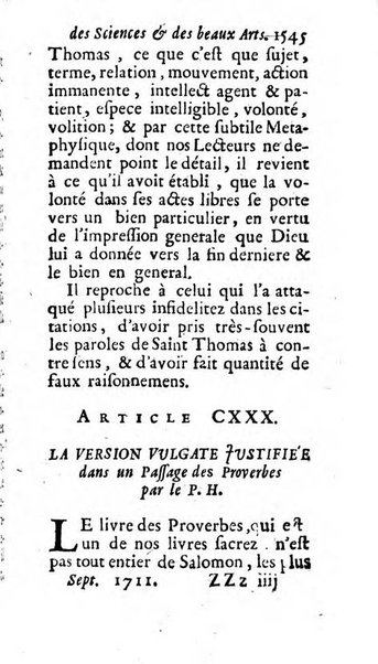 Mémoires pour l'histoire des sciences & des beaux-arts recüeillies par l'ordre de Son Altesse Serenissime Monseigneur Prince souverain de Dombes