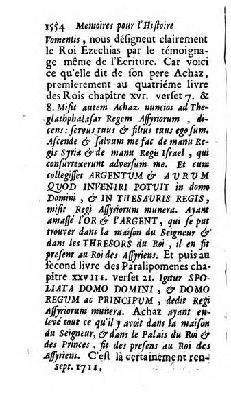 Mémoires pour l'histoire des sciences & des beaux-arts recüeillies par l'ordre de Son Altesse Serenissime Monseigneur Prince souverain de Dombes