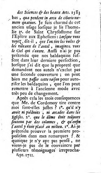 Mémoires pour l'histoire des sciences & des beaux-arts recüeillies par l'ordre de Son Altesse Serenissime Monseigneur Prince souverain de Dombes