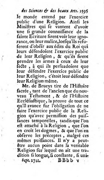 Mémoires pour l'histoire des sciences & des beaux-arts recüeillies par l'ordre de Son Altesse Serenissime Monseigneur Prince souverain de Dombes