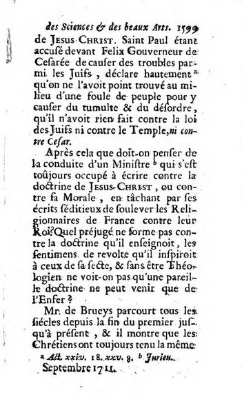 Mémoires pour l'histoire des sciences & des beaux-arts recüeillies par l'ordre de Son Altesse Serenissime Monseigneur Prince souverain de Dombes