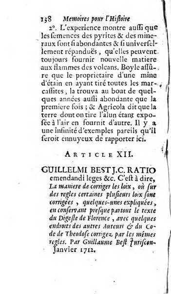 Mémoires pour l'histoire des sciences & des beaux-arts recüeillies par l'ordre de Son Altesse Serenissime Monseigneur Prince souverain de Dombes