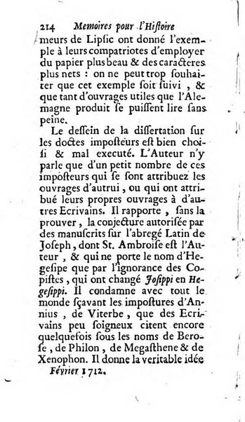 Mémoires pour l'histoire des sciences & des beaux-arts recüeillies par l'ordre de Son Altesse Serenissime Monseigneur Prince souverain de Dombes