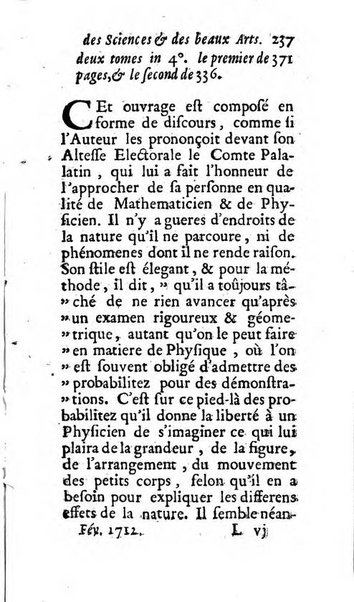 Mémoires pour l'histoire des sciences & des beaux-arts recüeillies par l'ordre de Son Altesse Serenissime Monseigneur Prince souverain de Dombes