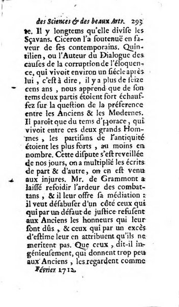 Mémoires pour l'histoire des sciences & des beaux-arts recüeillies par l'ordre de Son Altesse Serenissime Monseigneur Prince souverain de Dombes