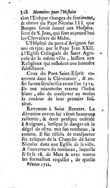 Mémoires pour l'histoire des sciences & des beaux-arts recüeillies par l'ordre de Son Altesse Serenissime Monseigneur Prince souverain de Dombes