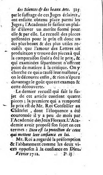 Mémoires pour l'histoire des sciences & des beaux-arts recüeillies par l'ordre de Son Altesse Serenissime Monseigneur Prince souverain de Dombes