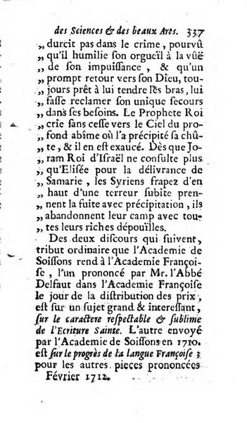 Mémoires pour l'histoire des sciences & des beaux-arts recüeillies par l'ordre de Son Altesse Serenissime Monseigneur Prince souverain de Dombes