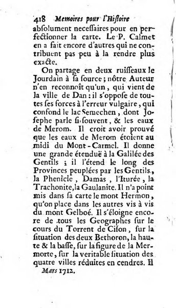 Mémoires pour l'histoire des sciences & des beaux-arts recüeillies par l'ordre de Son Altesse Serenissime Monseigneur Prince souverain de Dombes