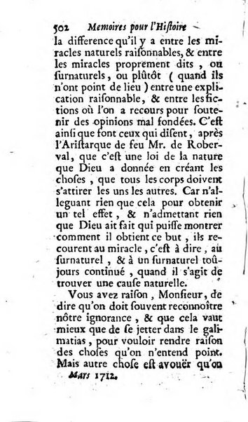 Mémoires pour l'histoire des sciences & des beaux-arts recüeillies par l'ordre de Son Altesse Serenissime Monseigneur Prince souverain de Dombes