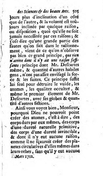 Mémoires pour l'histoire des sciences & des beaux-arts recüeillies par l'ordre de Son Altesse Serenissime Monseigneur Prince souverain de Dombes