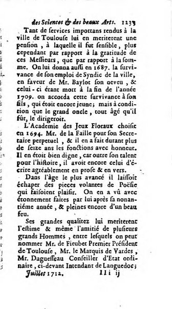 Mémoires pour l'histoire des sciences & des beaux-arts recüeillies par l'ordre de Son Altesse Serenissime Monseigneur Prince souverain de Dombes