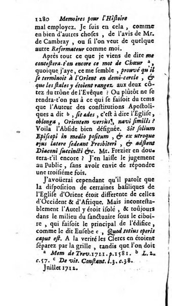 Mémoires pour l'histoire des sciences & des beaux-arts recüeillies par l'ordre de Son Altesse Serenissime Monseigneur Prince souverain de Dombes