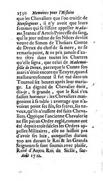 Mémoires pour l'histoire des sciences & des beaux-arts recüeillies par l'ordre de Son Altesse Serenissime Monseigneur Prince souverain de Dombes