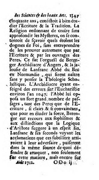 Mémoires pour l'histoire des sciences & des beaux-arts recüeillies par l'ordre de Son Altesse Serenissime Monseigneur Prince souverain de Dombes