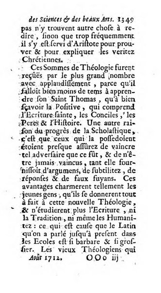 Mémoires pour l'histoire des sciences & des beaux-arts recüeillies par l'ordre de Son Altesse Serenissime Monseigneur Prince souverain de Dombes