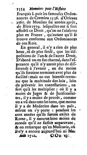 Mémoires pour l'histoire des sciences & des beaux-arts recüeillies par l'ordre de Son Altesse Serenissime Monseigneur Prince souverain de Dombes