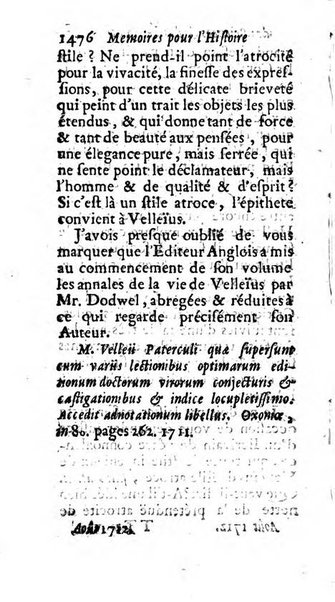 Mémoires pour l'histoire des sciences & des beaux-arts recüeillies par l'ordre de Son Altesse Serenissime Monseigneur Prince souverain de Dombes