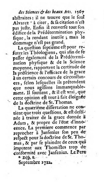 Mémoires pour l'histoire des sciences & des beaux-arts recüeillies par l'ordre de Son Altesse Serenissime Monseigneur Prince souverain de Dombes