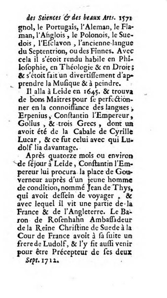 Mémoires pour l'histoire des sciences & des beaux-arts recüeillies par l'ordre de Son Altesse Serenissime Monseigneur Prince souverain de Dombes